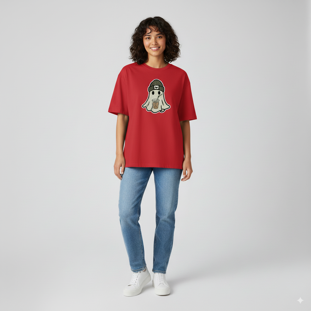 Urban Ghost Graphic Over sized T-Shirt – Unisex