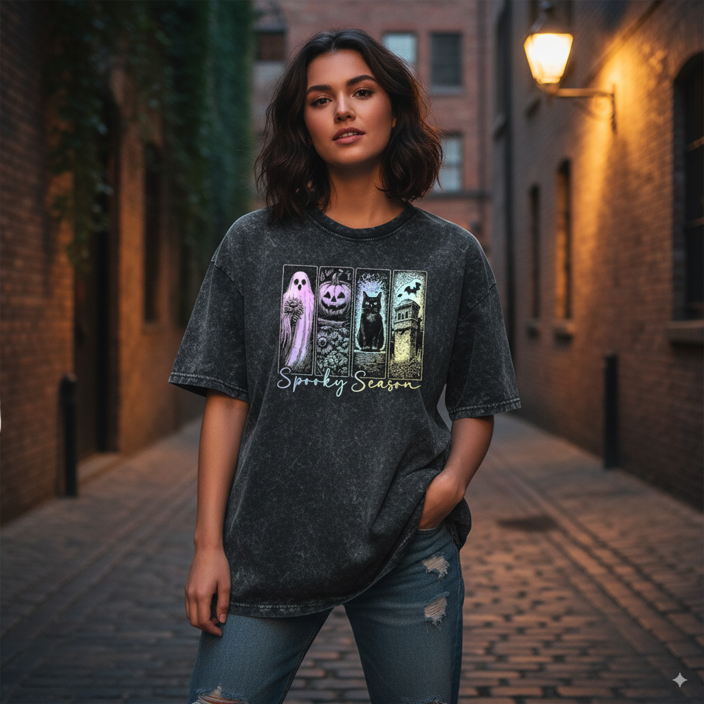 Ghost Halloween Over sized T-Shirt - Unisex