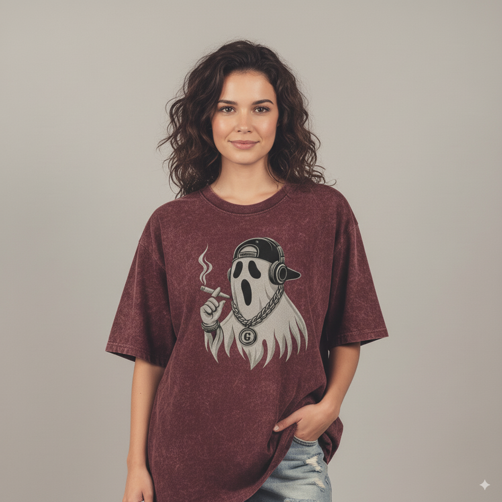 Spooky Ghost Halloween Over sized T-Shirt - Unisex