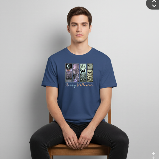 Spooky Halloween Collage T-Shirt - Unisex