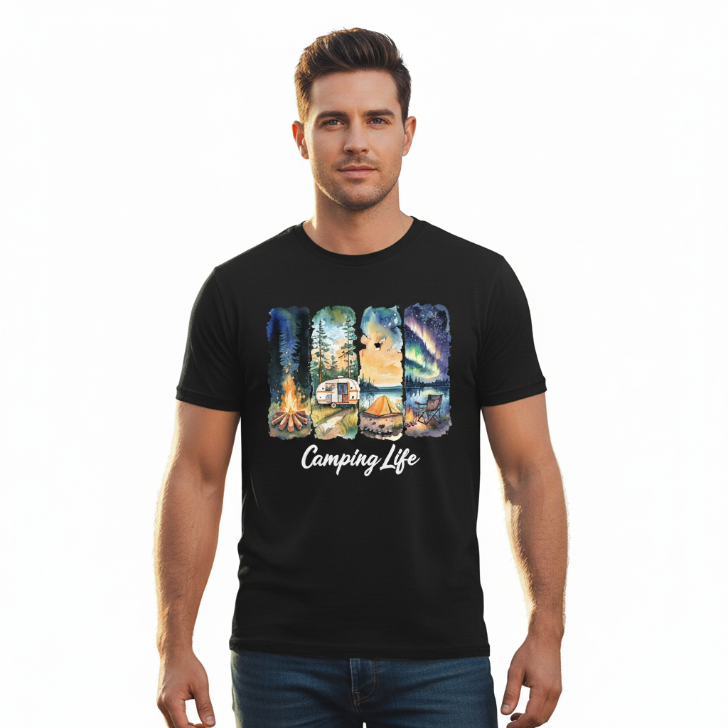 Nature Lover's Camping Scenes Shirt - Unisex
