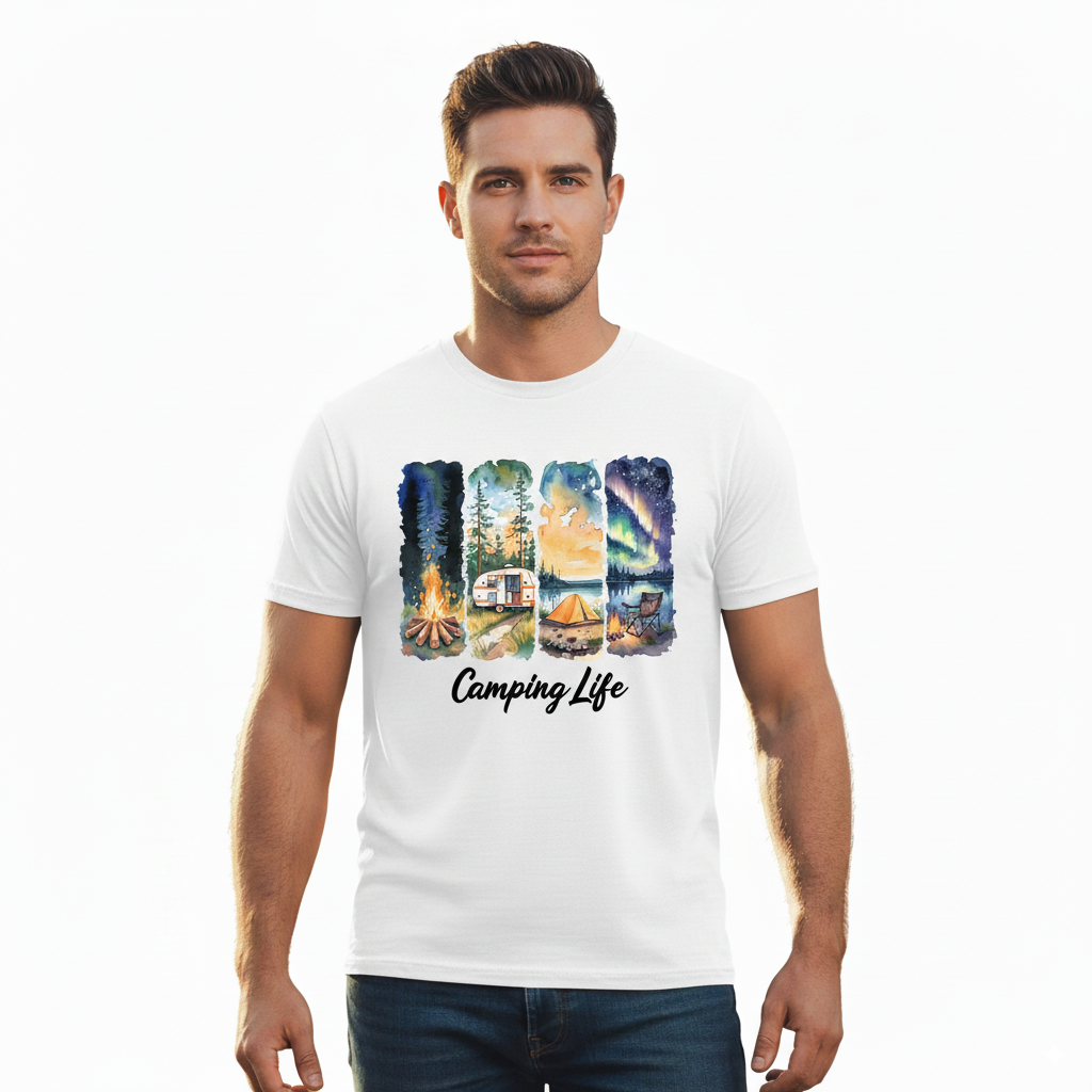 Nature Lover's Camping Scenes Shirt - Unisex