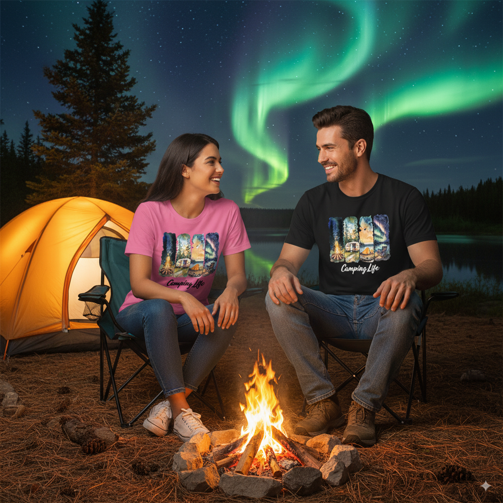 Nature Lover's Camping Scenes Shirt - Unisex