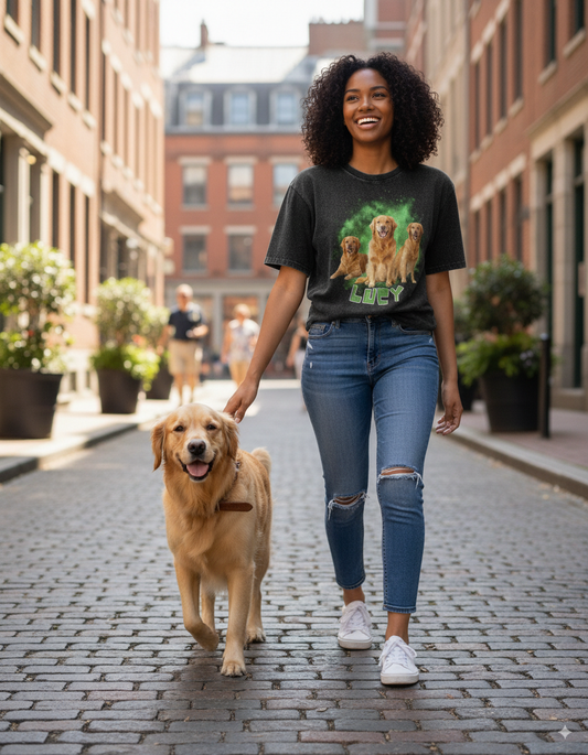 Customizable Pet love Oversized T-Shirt - Unisex