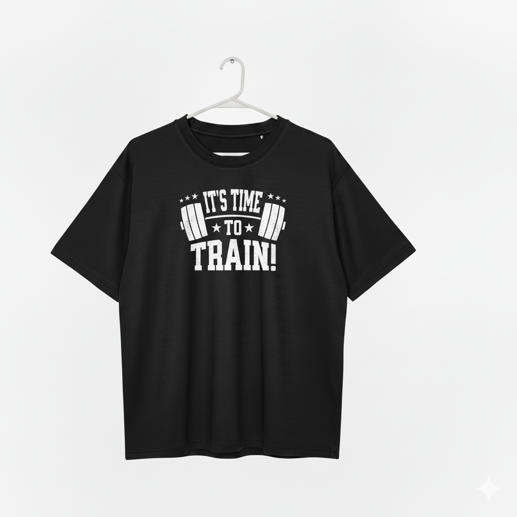 Gym Ready "Time To Train!" Graphic T-Shirt - Unisex