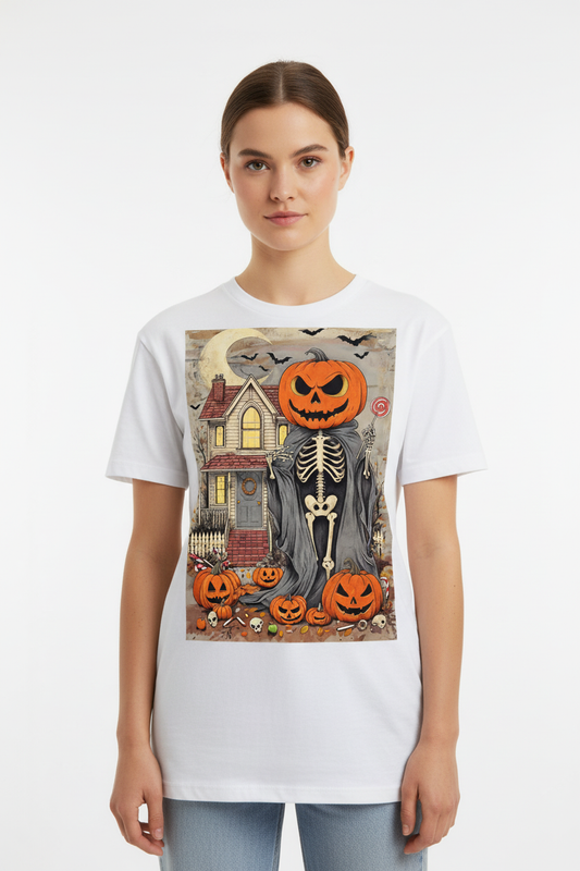 Haunted House Halloween Graphic T-Shirt - Unisex