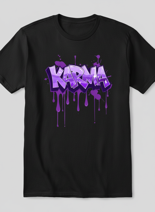 Karma Streetwear Graphic T-Shirt - Unisex