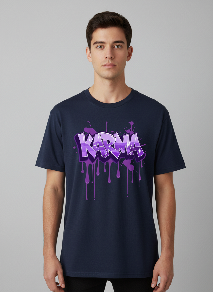 Karma Streetwear Graphic T-Shirt - Unisex