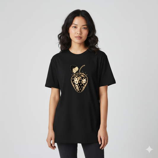 Metallic effects fruits Graphic Tee Collection - Unisex