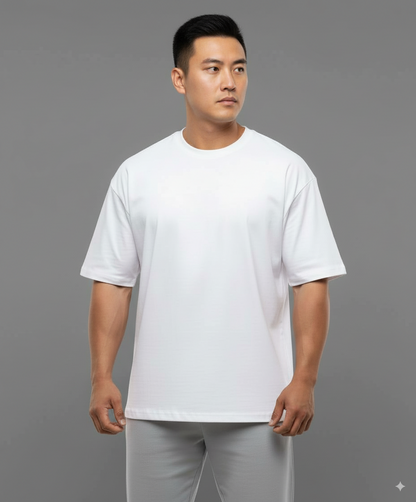 Customizable Boxy-Fit French Terry Oversized T-shirt - Unisex
