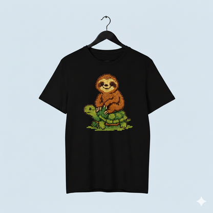 Slow & Steady Pixel Art T-Shirt - Unisex