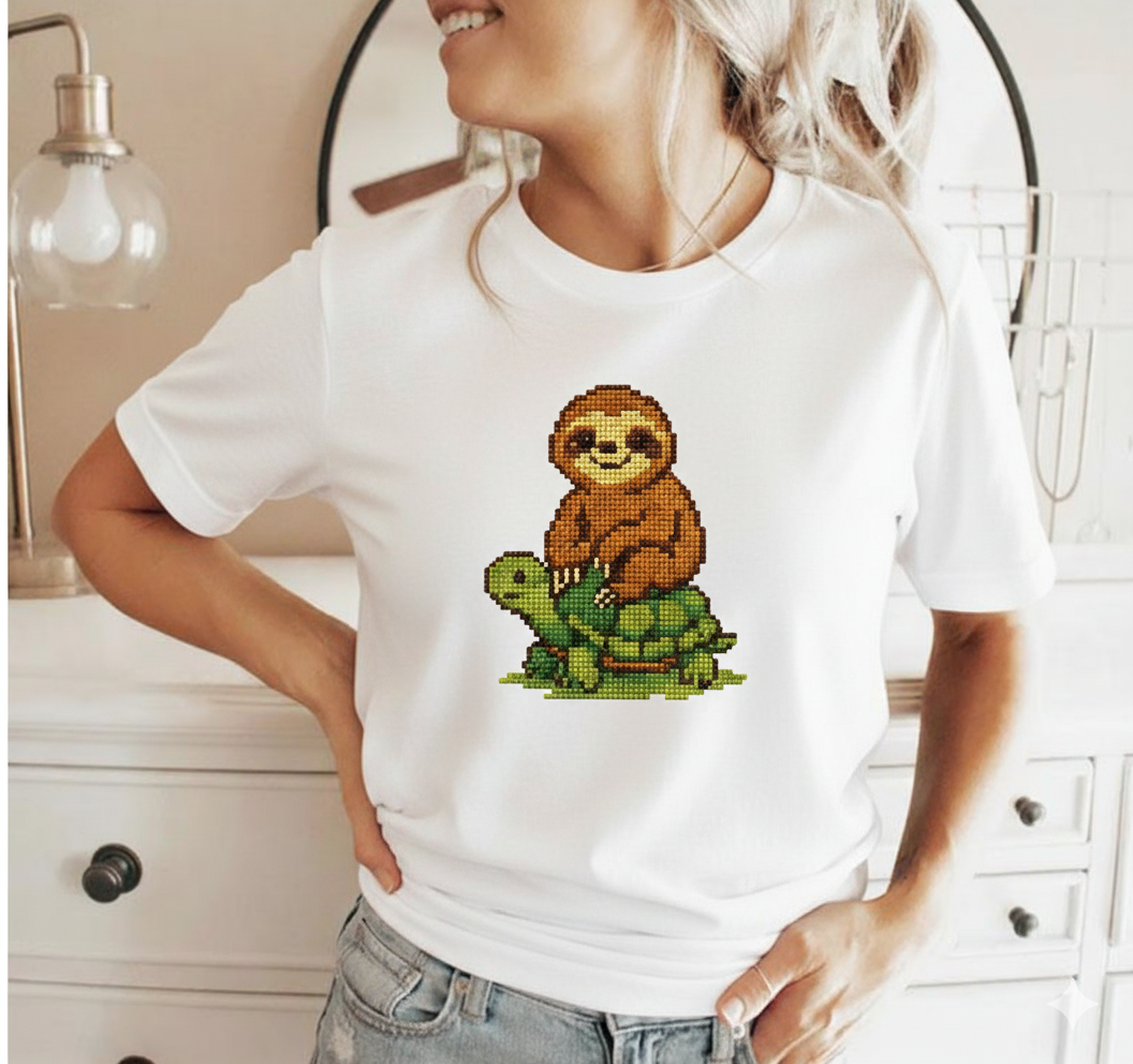 Slow & Steady Pixel Art T-Shirt - Unisex