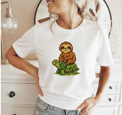 Slow & Steady Pixel Art T-Shirt - Unisex