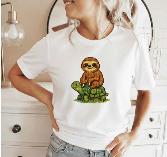 Slow & Steady Pixel Art T-Shirt - Unisex