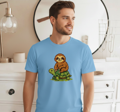 Slow & Steady Pixel Art T-Shirt - Unisex
