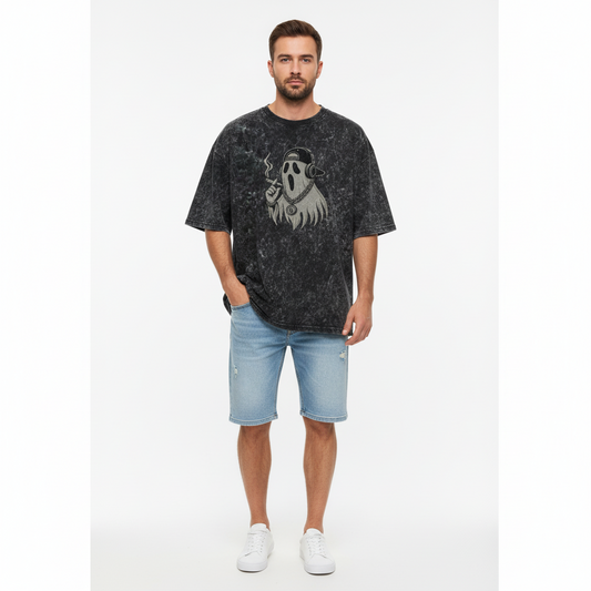 Spooky Ghost Halloween Over sized T-Shirt  - Unisex