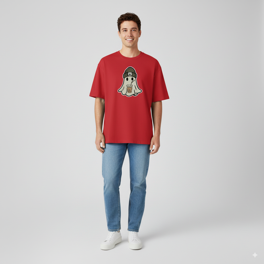 Urban Ghost Graphic Over sized T-Shirt – Unisex