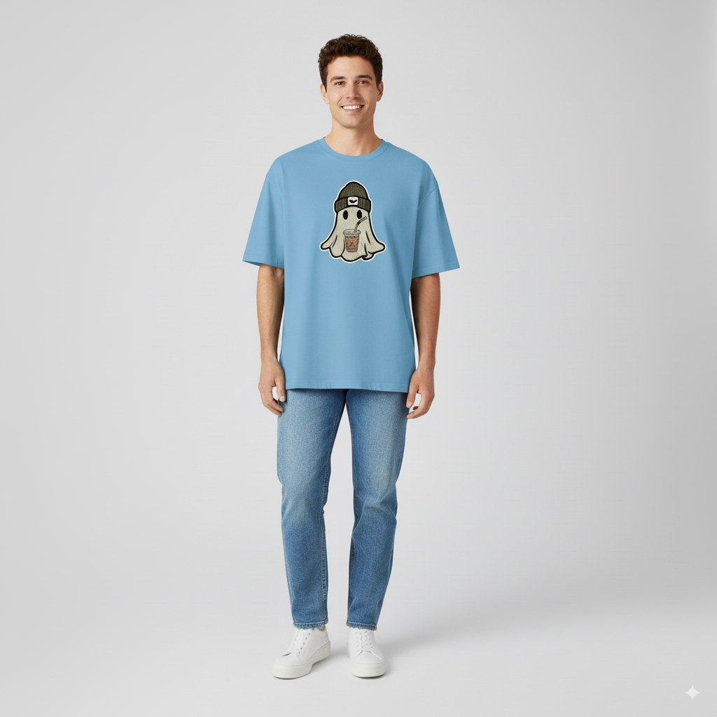 Urban Ghost Graphic Over sized T-Shirt – Unisex