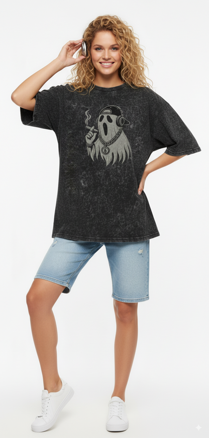 Spooky Ghost Halloween Over sized T-Shirt  - Unisex