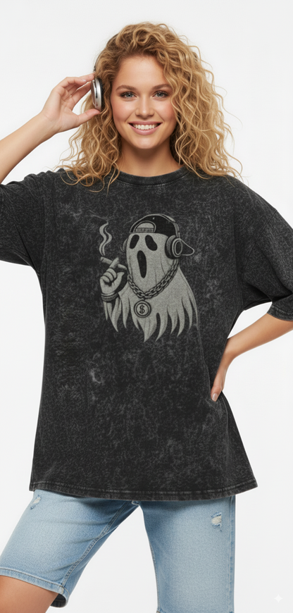 Spooky Ghost Halloween Over sized T-Shirt  - Unisex