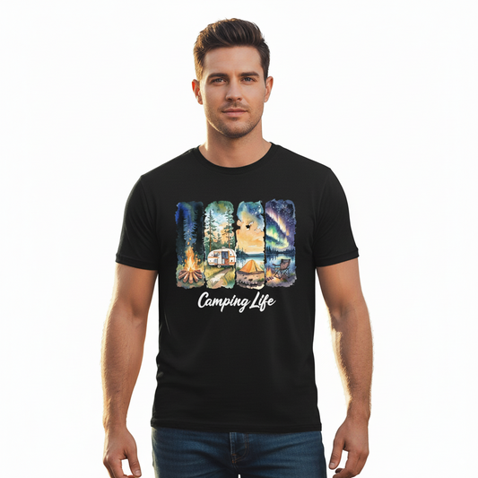 Nature Lover's Camping Scenes Shirt - Unisex