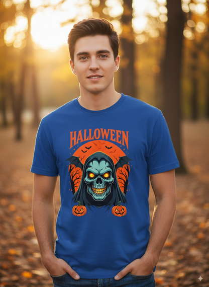 Spooky Jack-o'-Lantern Skeleton Tee - Unisex