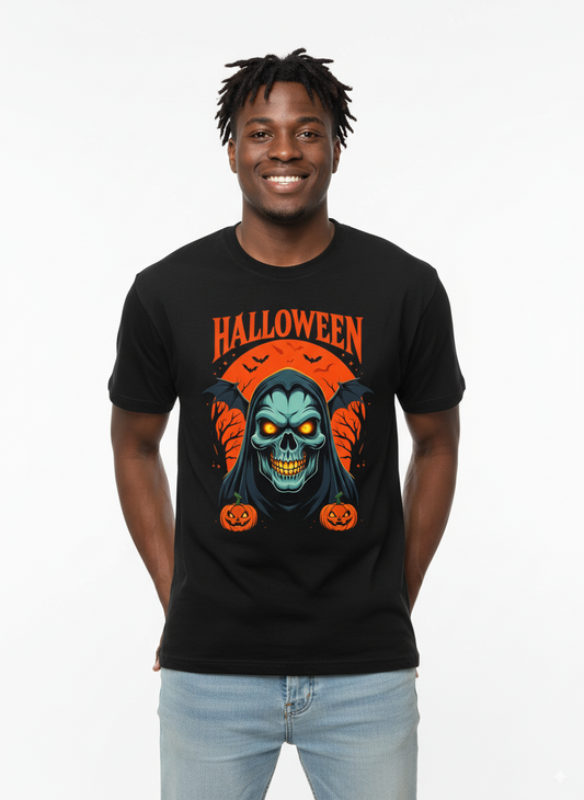 Spooky Jack-o'-Lantern Skeleton Tee - Unisex