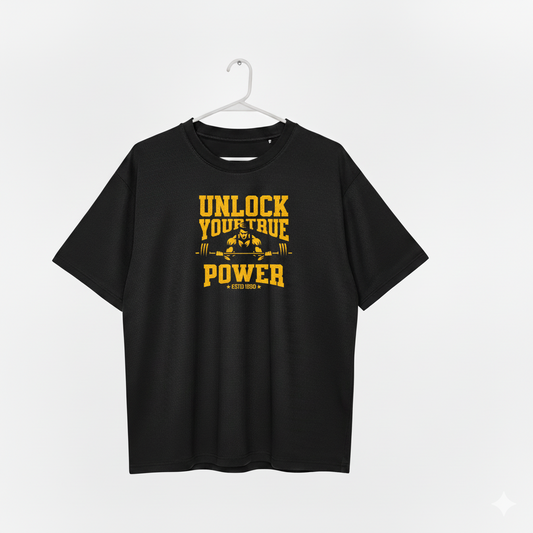 Gym Motivation "True Power" T-Shirt for Men