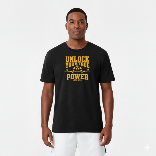 Gym Motivation "True Power" T-Shirt for Men