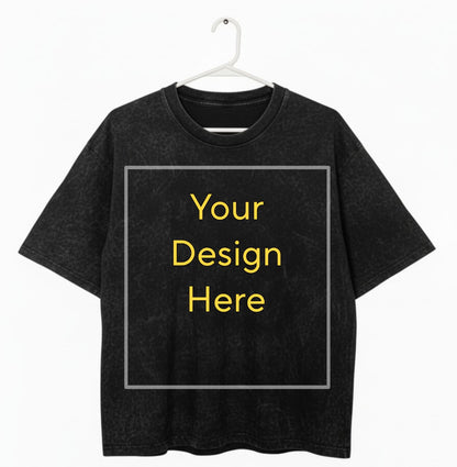 Customizable Vintage Acid wash T-Shirt – Unisex