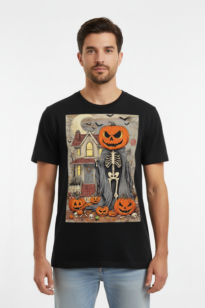 Haunted House Halloween Graphic T-Shirt - Unisex