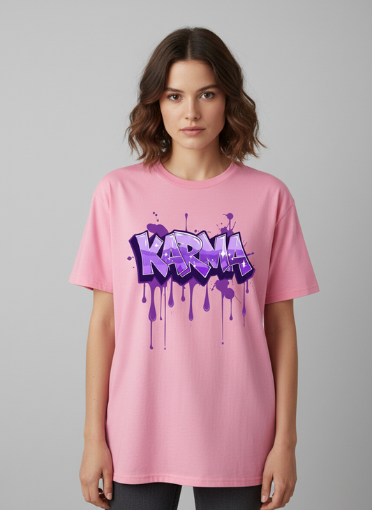 Karma Streetwear Graphic T-Shirt - Unisex