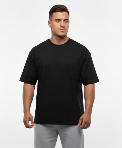 Customizable Boxy-Fit French Terry Oversized T-shirt - Unisex